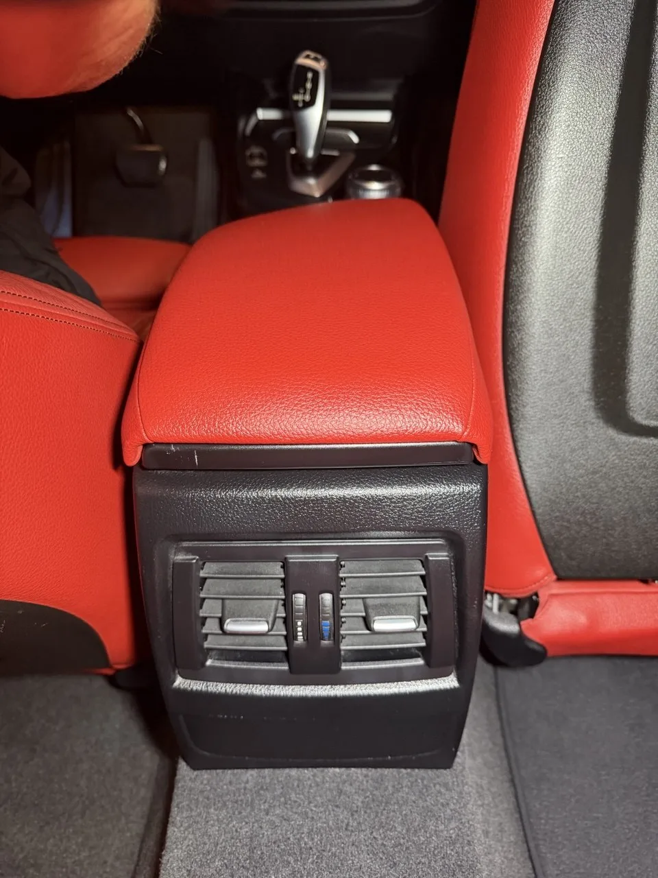 BMW M2 rear armrest after detailing Toronto